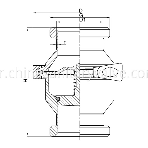 3A Hygienic Check Valves Male Ends